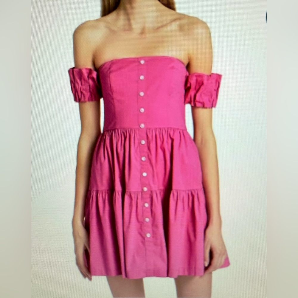 Staud Elio Off the Shoulder mini dress
